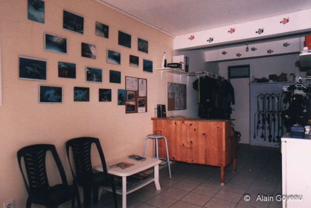 L'intérieur du local.