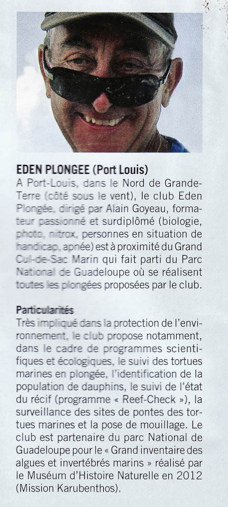 Revue de presse : Plongeur International 2013.