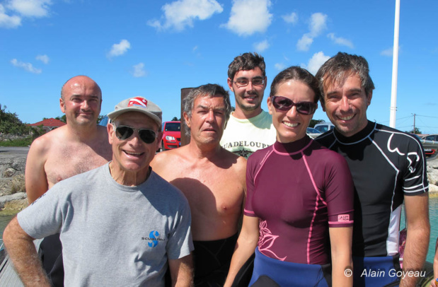 Les stagiaires 2012 de biologie sous-marine.