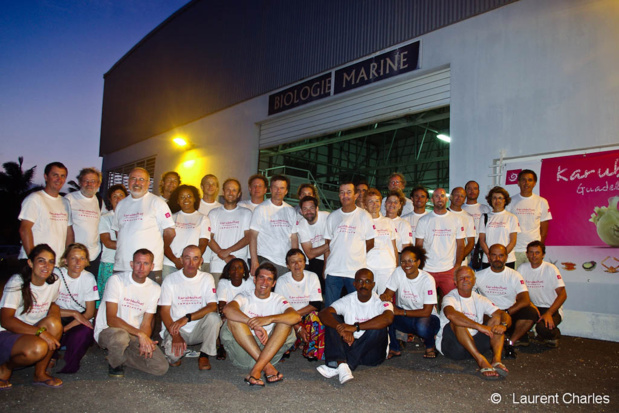 Les participants à  la Mission Karubenthos 2012 en Guadeloupe.