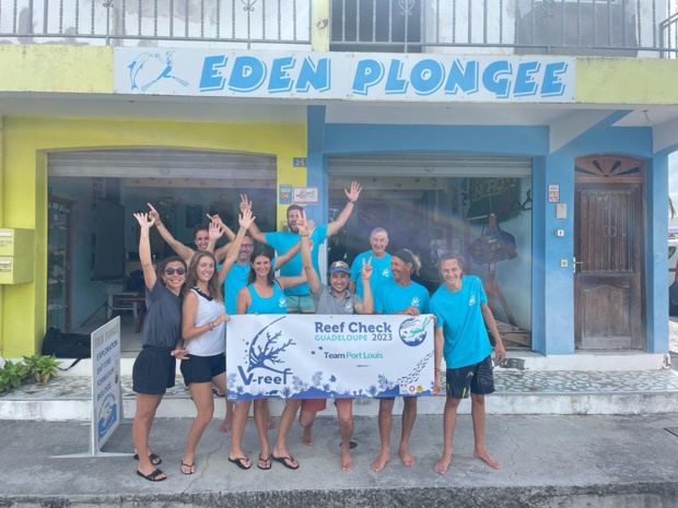 Station Port-Louis Une équipe de bénévoles super motivés pour le départ de la route du Corail 2023! 💪 En compagnie de @lassomer972 pour la formation des futures Ecodiver Trainer de Martinique