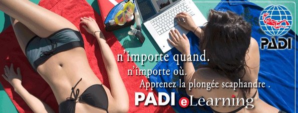 Formation en ligne Plongeur Open Water eLearning PADI.