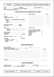 Fiche évacuation plongeur. Fiche évacuation plongeur.