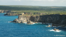 Les Falaises de la Grande Vigie à l'extrême nord de la Guadeloupe.