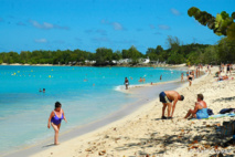 La plage du Souffleur de Port Louis, une des plus belles plage de Guadeloupe.