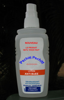 La lotion anti-buée d'Eden Plongée.