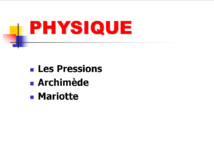 Cours Théorique de Plongeur Niveau  1 FFESSM.