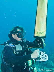 Mise en oeuvre du parachute de palier sur dévidoir en grande profondeur. Mise en oeuvre du parachute de palier sur dévidoir en grande profondeur.