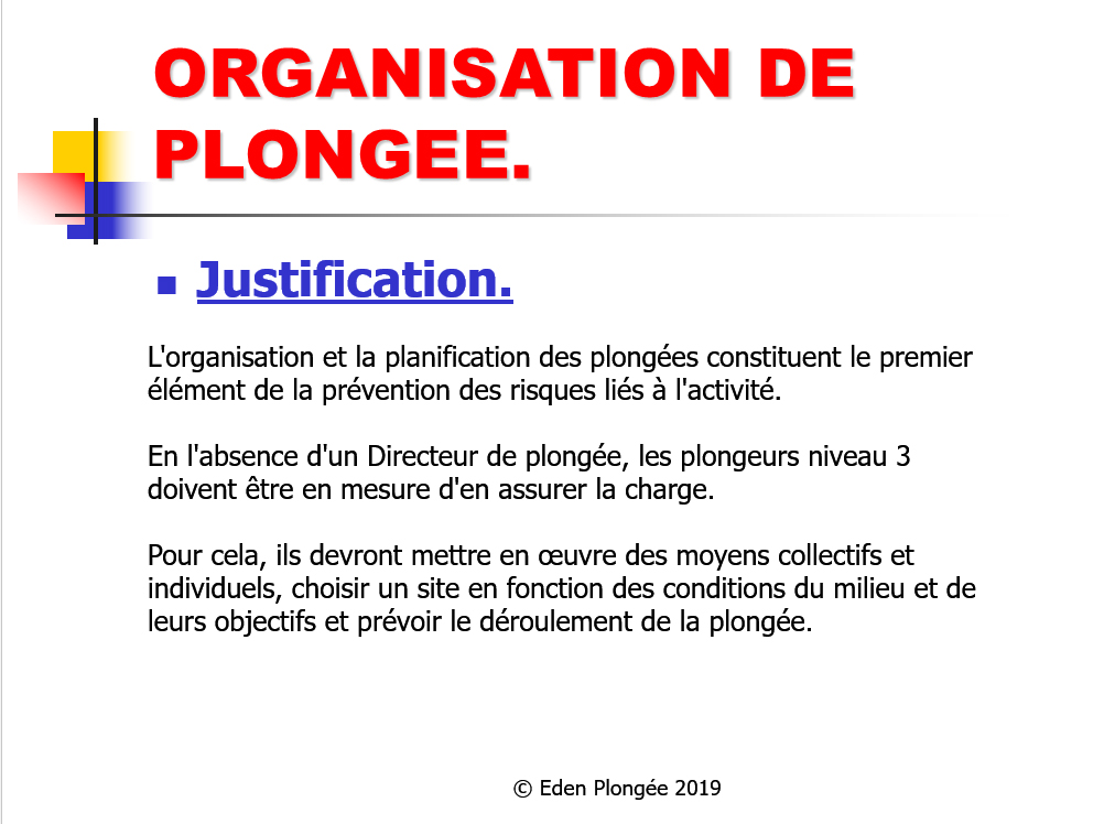 Organiser sa plongée entre niveau 3 FFESSM.